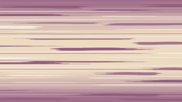 漫画速度线背景 水平移动线条动画风格紫色 — 图库视频影像