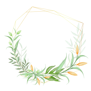 Metalik sancaklı suluboya çelenk. Beyaz arka planda izole edilmiş tropikal yeşil bitkiler.