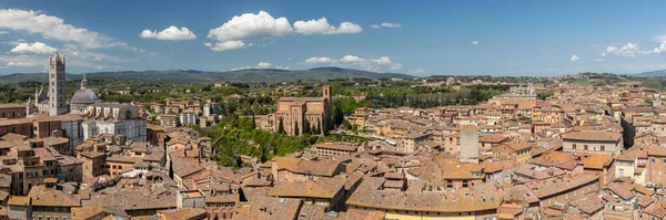Panorama Beautiful Siena Tuscany Italy — Stok fotoğraf