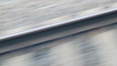 Yavaş çekim tren rayları, çatallar, sapmalar