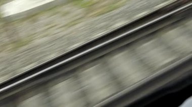 Yavaş çekim tren rayları, çatallar, sapmalar