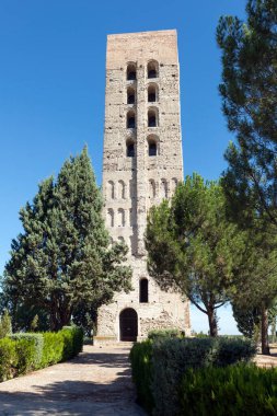 San Nicolas Kilise Harabeleri Mudejar Kulesi, Coca-Segovia Eyaleti, İspanya.