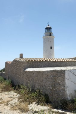 Mavi gökyüzünde Barbar Deniz feneri Akdeniz Günü