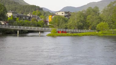 Storehagen 'da. Sessiz bir Norveç köyü