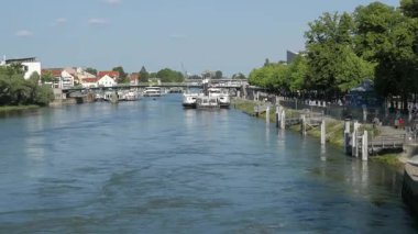 REGENSBURG, GERMANY - 13 Haziran 2019: Eski Regensburg setinin panoraması, Unesco mirası