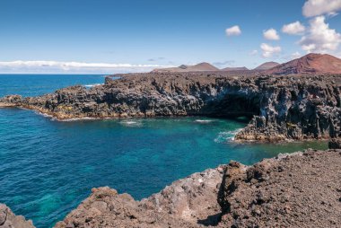 Los Hervideros (Çıban) Lanzarote, İspanya