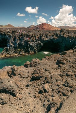 Los Hervideros (Çıban) Lanzarote, İspanya