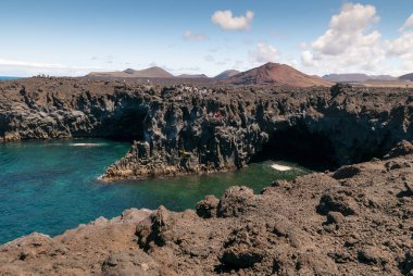 Los Hervideros (Çıban) Lanzarote, İspanya