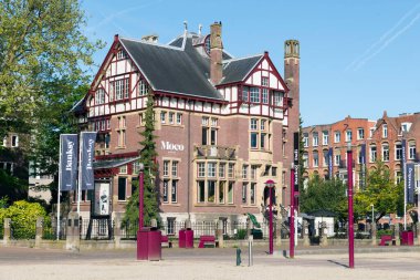 AMSTERDAM, NETHERLANDS - MAYIS, 15, 2017: Modern Modern Amsterdam Müzesi (Moco)