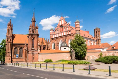 Litvanya, Vilnius 'taki St. Anne Kilisesi ve Azizleri Francis ve Bernardine Kilisesi.