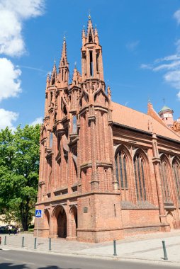 Litvanya, Vilnius 'taki St. Anne Kilisesi ve Azizleri Francis ve Bernardine Kilisesi.