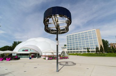5 Temmuz 2015: Cupula del Milenio (Millennium Dome) by Enric Ruiz Geli, Valladolid, Castilla y Leon, İspanya.