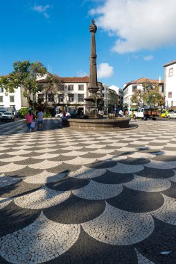FUNCHAL, PORTUGAL - 5 Eylül 2017: Tarihsel Praca do Municipio.