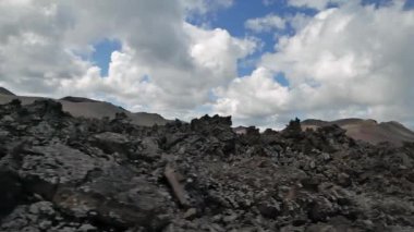 İspanya 'nın Kanarya Adaları' ndaki Lanzarote kentindeki Timanfaya Milli Parkı (ayrıca 