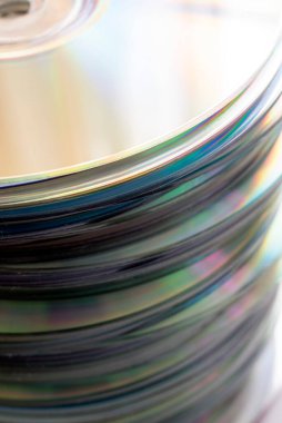 Dağıtılan CD ve DVD 'ye yakın çekim