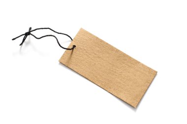 Beyaz arkaplanda izole edilmiş etiket