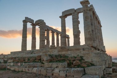 Harabeler, poseidon Tapınağı, cape sounion, Yunanistan