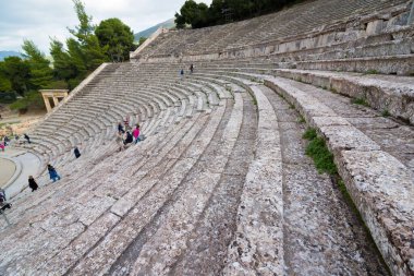 Antik tiyatro Epidaurus, Argolida, Yunanistan