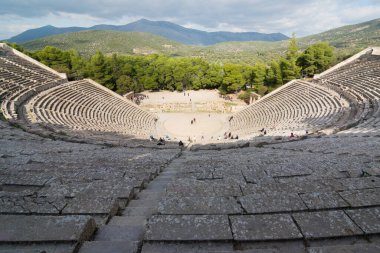 Antik tiyatro Epidaurus, Argolida, Yunanistan