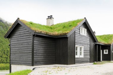 MYRKDALEN, NORWay - 3 Haziran 2017: Myrkdalen, Norveç 'teki kayak istasyonu