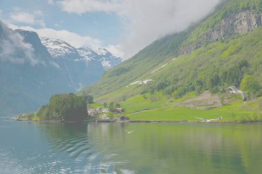 Norveç 'te Sognefjord' da yön bulma