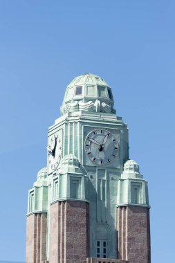 Saat Kulesi helsinki Merkez Tren İstasyonu'na. Finlandiya