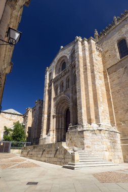 Zamora, İspanya 'daki San Salvador Katedrali' nin arka cephesi..