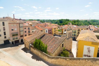 İspanya 'nın Zamora kentinin panoramik manzarası