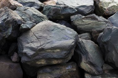 Siyah taş dokusunun arkaplanı