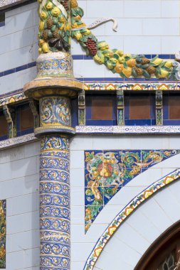 San Telmo Park 'taki büfe, Las Palmas de Gran Canaria İspanya. dekoratif ayrıntı