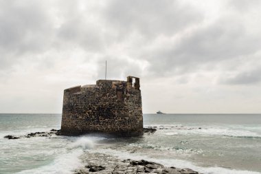 Las Palmas kıyısındaki San Cristobal Eski Kalesi