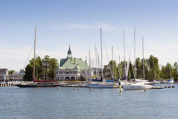 Helsinki south quay içinde güneşli yaz gün.