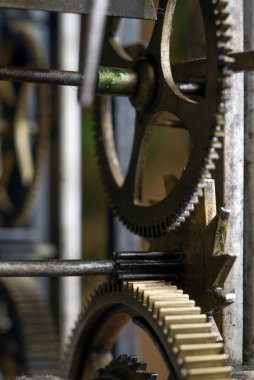 Eski bir sarkacın mekanizması