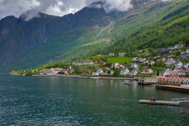 Aurlandskoen. Norveç, Sognefjord 'a yelken açmak