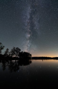 Samanyolu ve havuz yansımaları