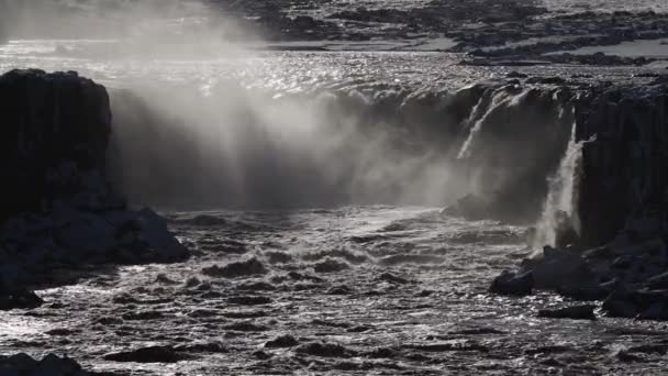 Selfoss Waterfall Super Slow Motion — Video