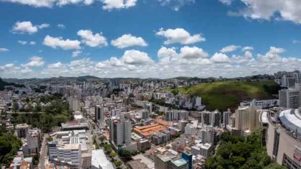 Juiz Fora Cidade Brasileira Vista Superior Lapso Tempo — Vídeo de Stock