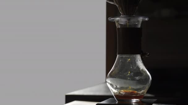 Primo Piano Caffè Prodotto Stile Tradizionale Brasiliano Con Filtro Acqua — Video Stock
