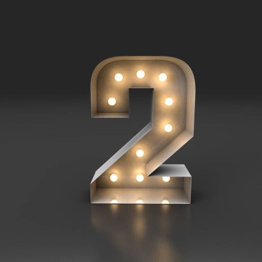 Siyah arkaplanda izole edilmiş 3 numaralı altın resmin 3D çizimi