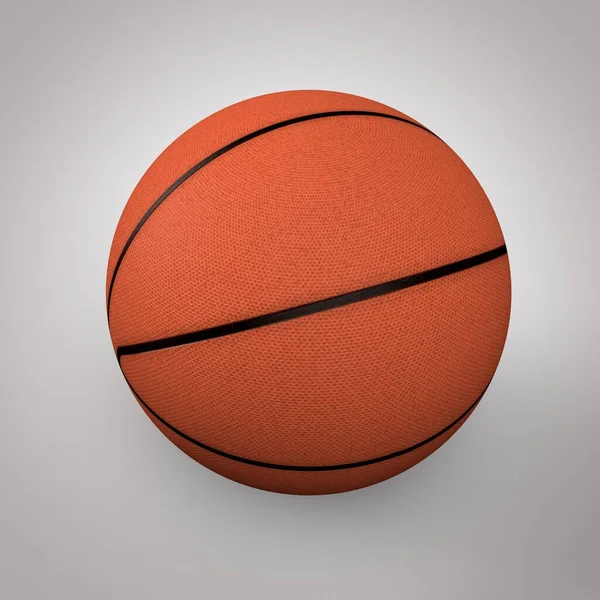 Basketballball Auf Weißem Hintergrund — Stockfoto