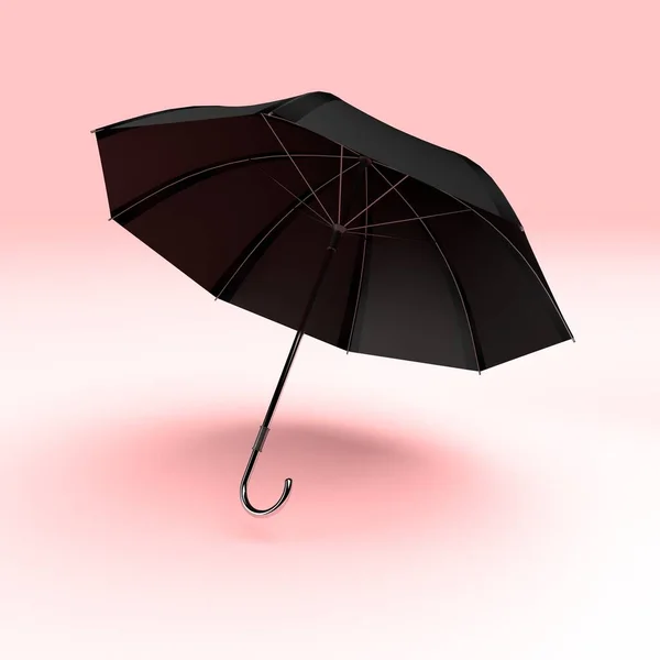 Regenschirm Auf Gelbem Hintergrund — Stockfoto