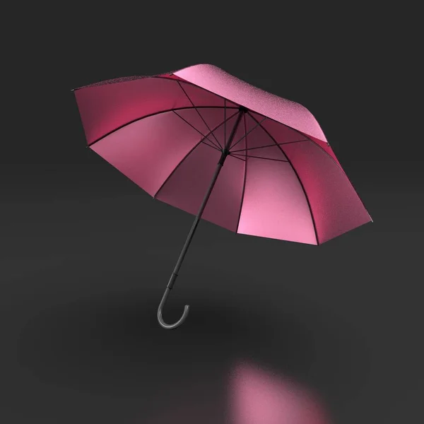 Bunter Regenschirm Auf Dunklem Hintergrund — Stockfoto