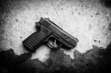 Old disused gun, criminality and death, delinquency