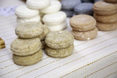 El yapımı aromatik sabunlar, hijyen ve temizlik.