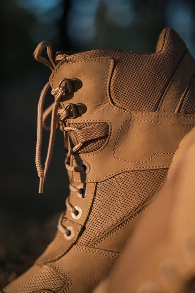 Sneakers Stringate Alte Colore Militare Sneakers Specializzate Dell Esercito Tattico Foto Stock
