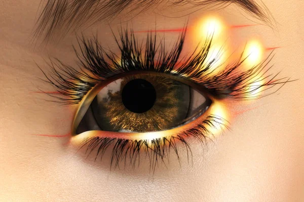 Художественная Иллюстрация Женского Глаза — стоковое фото