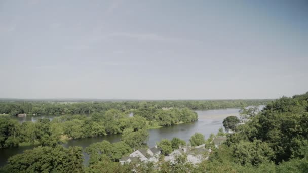 Aerial View River Angers France High Quality Footage — Wideo stockowe