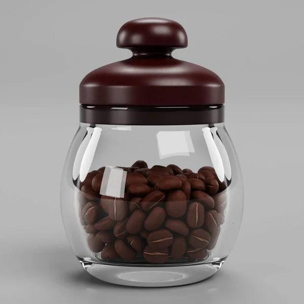 Realistischer Kaffeeautomat Glas — Stockfoto