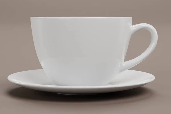 Realistic Render Cup Coffee — Stock Photo, Image