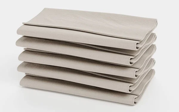 Realistisk Render Cloth Napkin – stockfoto